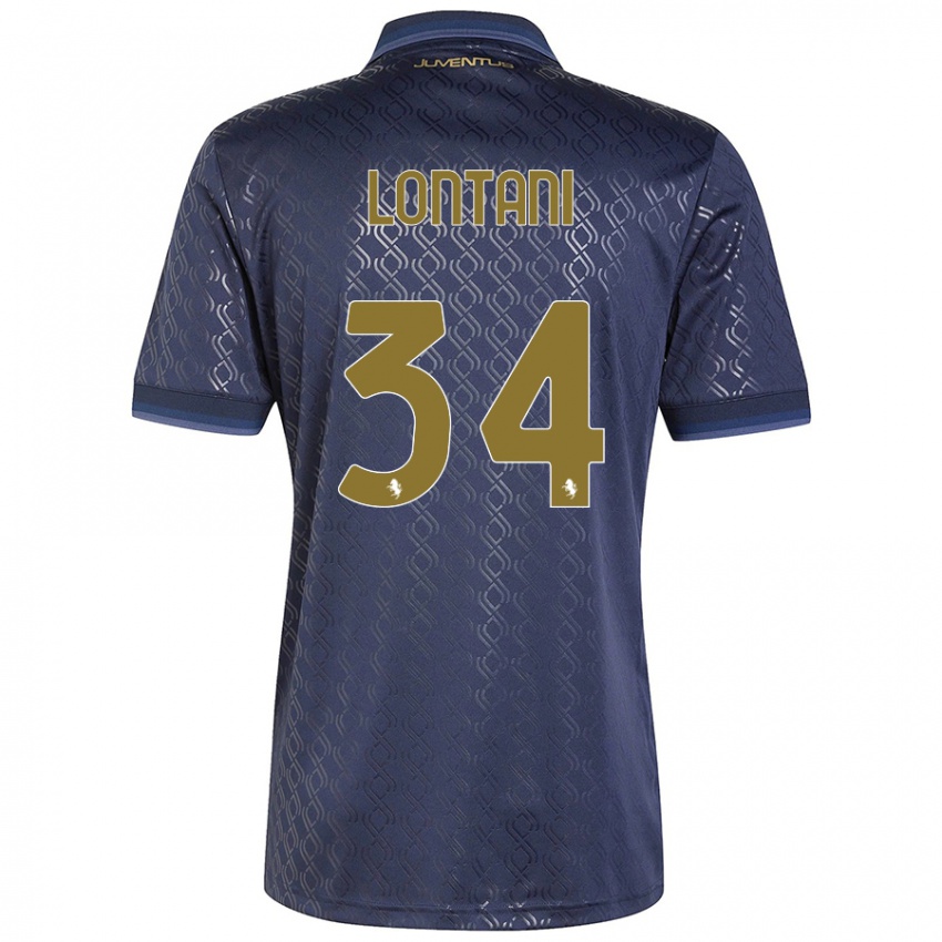 Niño Camiseta Matteo Lontani #34 Azul Marino Equipación Tercera 2024/25 La Camisa Argentina