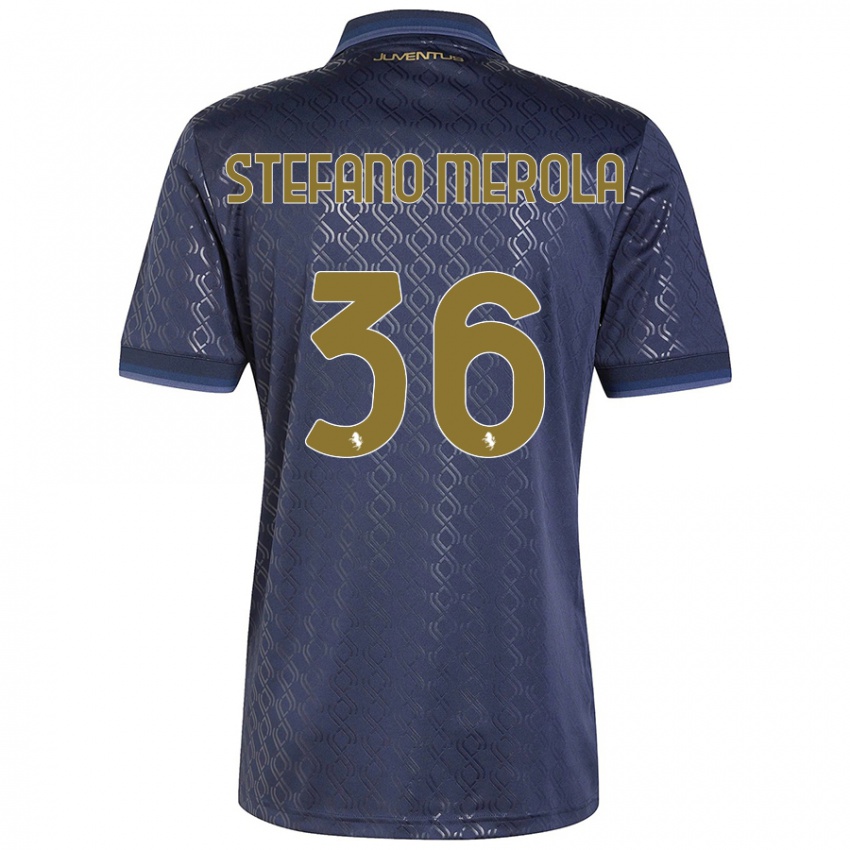 Niño Camiseta Antonio Stefano Merola #36 Azul Marino Equipación Tercera 2024/25 La Camisa Argentina