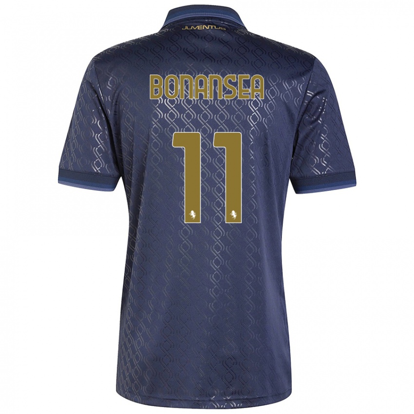 Niño Camiseta Barbara Bonansea #11 Azul Marino Equipación Tercera 2024/25 La Camisa Argentina