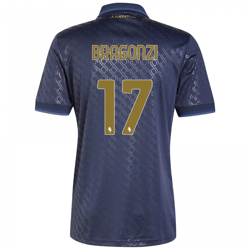 Niño Camiseta Asia Bragonzi #17 Azul Marino Equipación Tercera 2024/25 La Camisa Argentina