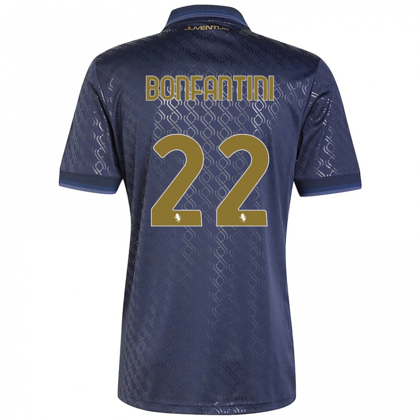 Niño Camiseta Agnese Bonfantini #22 Azul Marino Equipación Tercera 2024/25 La Camisa Argentina