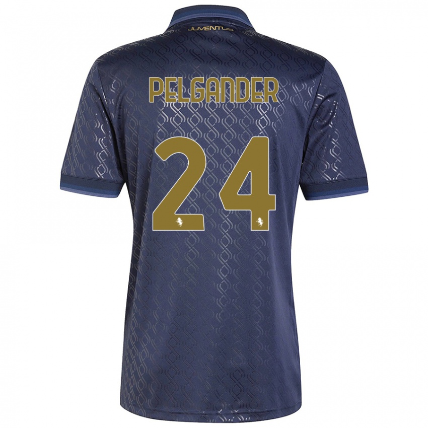 Niño Camiseta Elsa Pelgander #24 Azul Marino Equipación Tercera 2024/25 La Camisa Argentina