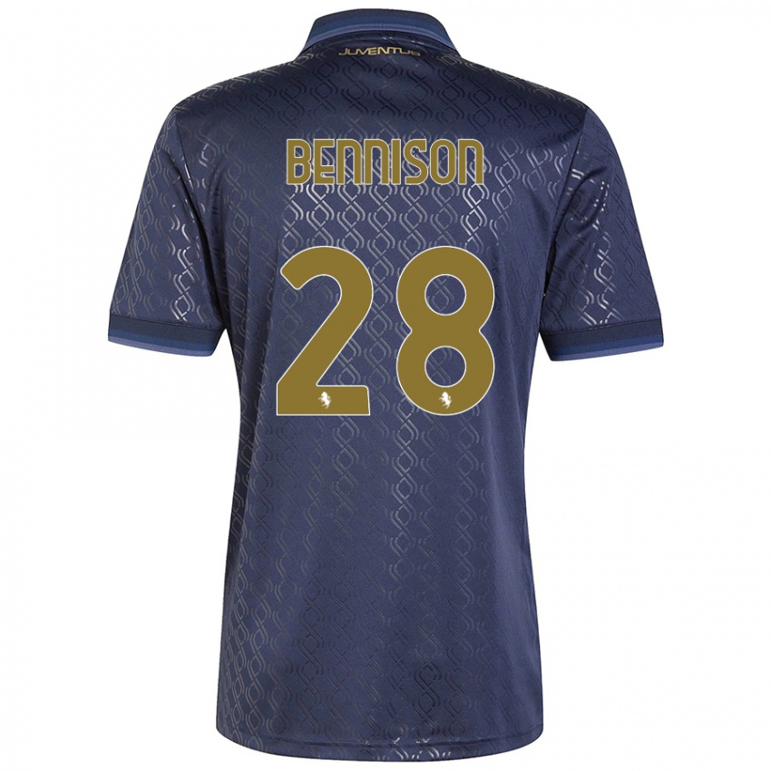 Niño Camiseta Hanna Bennison #28 Azul Marino Equipación Tercera 2024/25 La Camisa Argentina