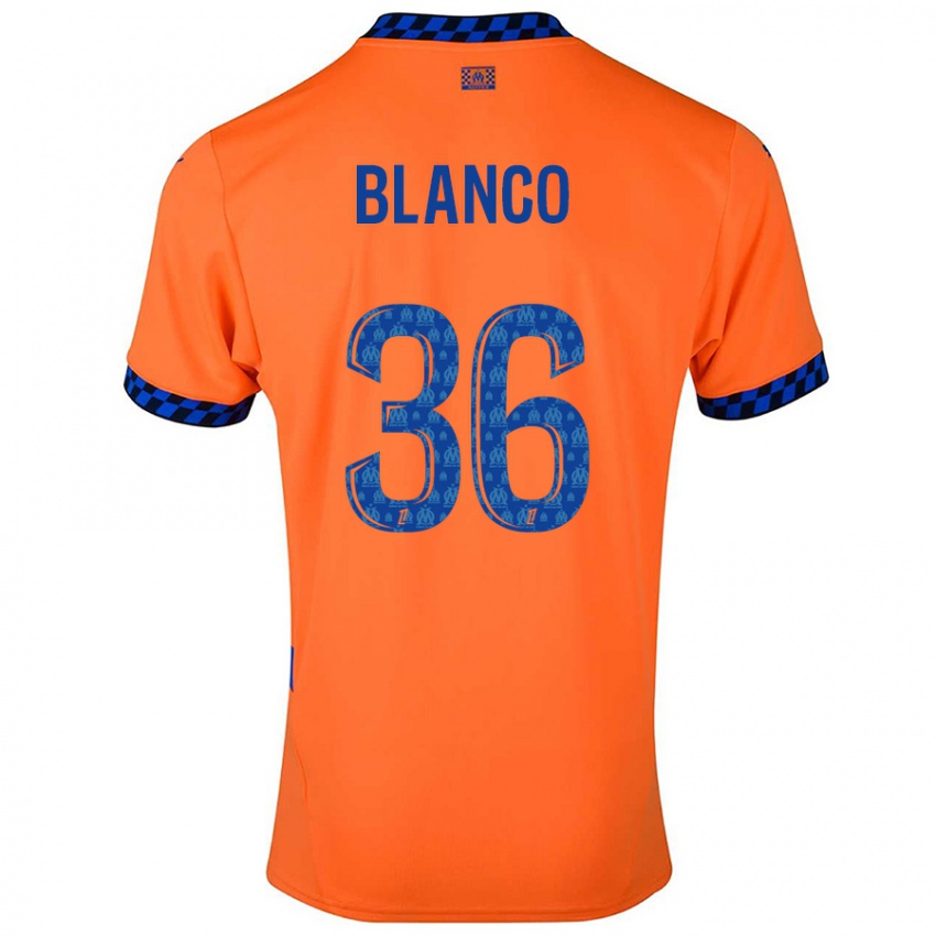 Niño Camiseta Ruben Blanco #36 Naranja Azul Oscuro Equipación Tercera 2024/25 La Camisa Argentina