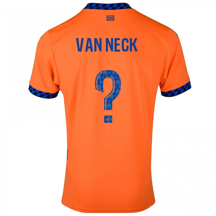 Niño Camiseta Jelle Van Neck #0 Naranja Azul Oscuro Equipación Tercera 2024/25 La Camisa Argentina