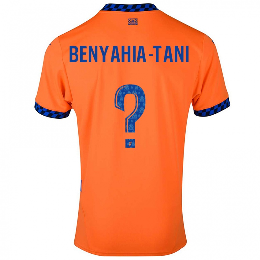 Niño Camiseta Aylan Benyahia-Tani #0 Naranja Azul Oscuro Equipación Tercera 2024/25 La Camisa Argentina