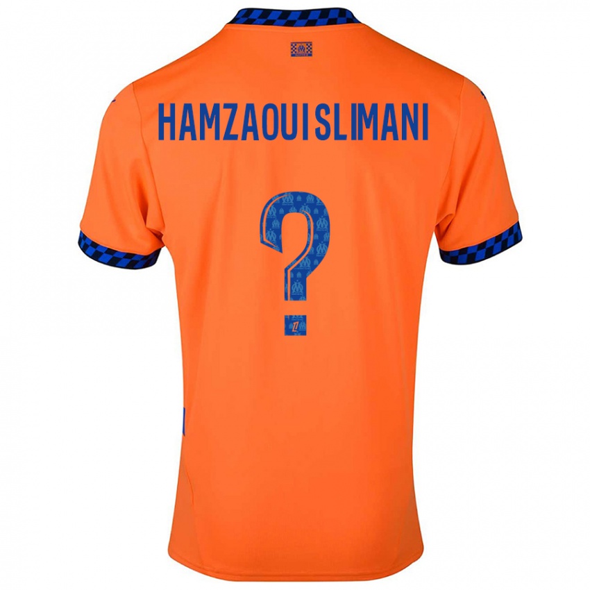 Niño Camiseta Hilan Hamzaoui Slimani #0 Naranja Azul Oscuro Equipación Tercera 2024/25 La Camisa Argentina