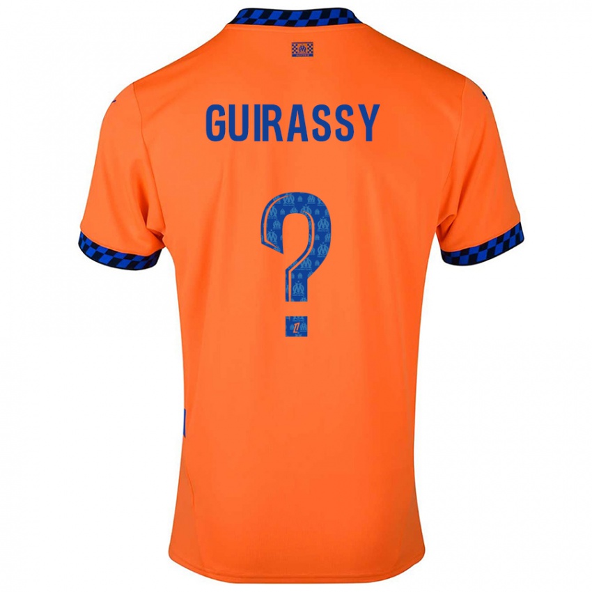 Niño Camiseta Moctar Guirassy #0 Naranja Azul Oscuro Equipación Tercera 2024/25 La Camisa Argentina