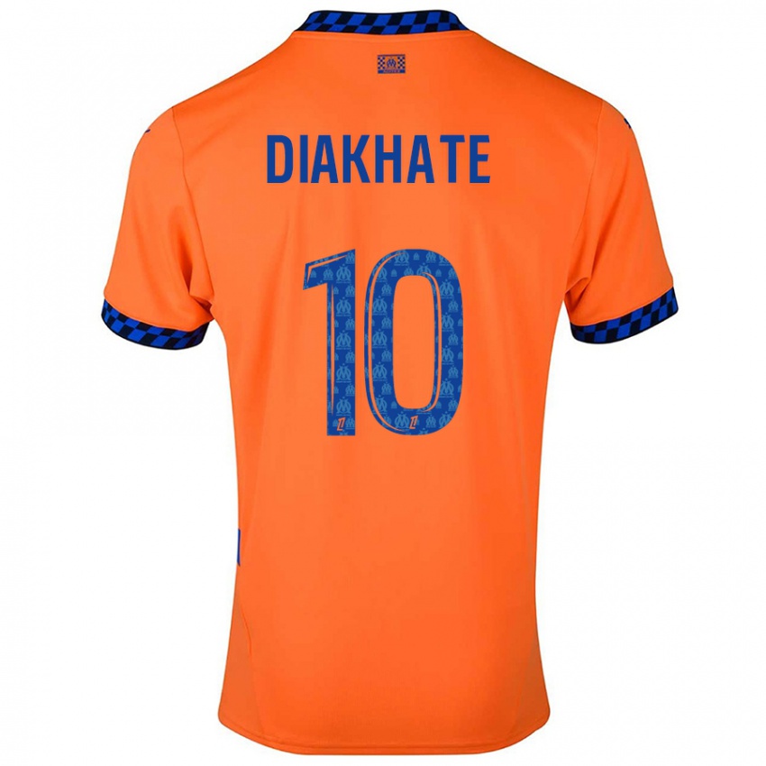 Niño Camiseta Ndeye Awa Diakhaté #10 Naranja Azul Oscuro Equipación Tercera 2024/25 La Camisa Argentina