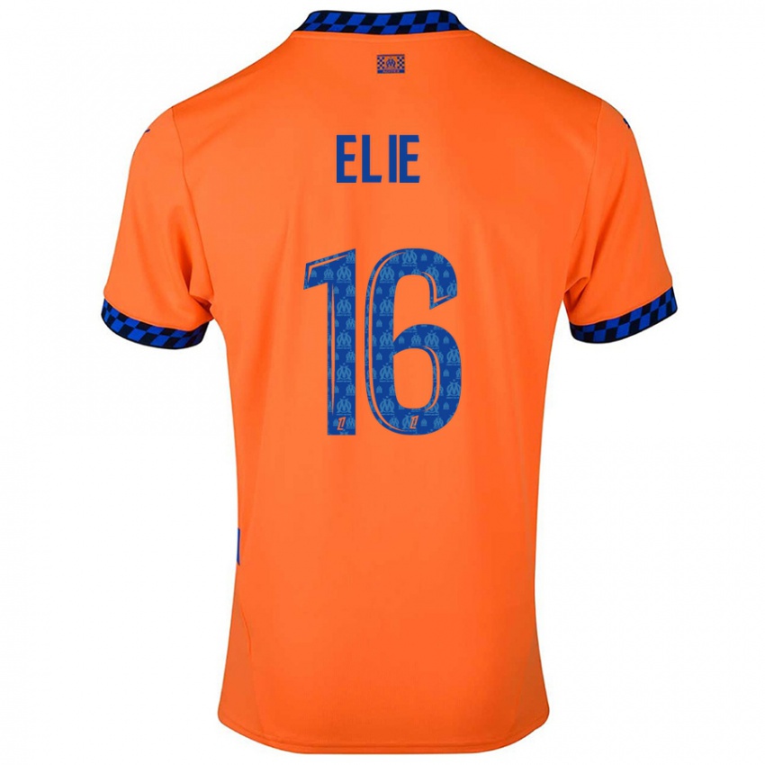 Niño Camiseta Anaïs Elie #16 Naranja Azul Oscuro Equipación Tercera 2024/25 La Camisa Argentina