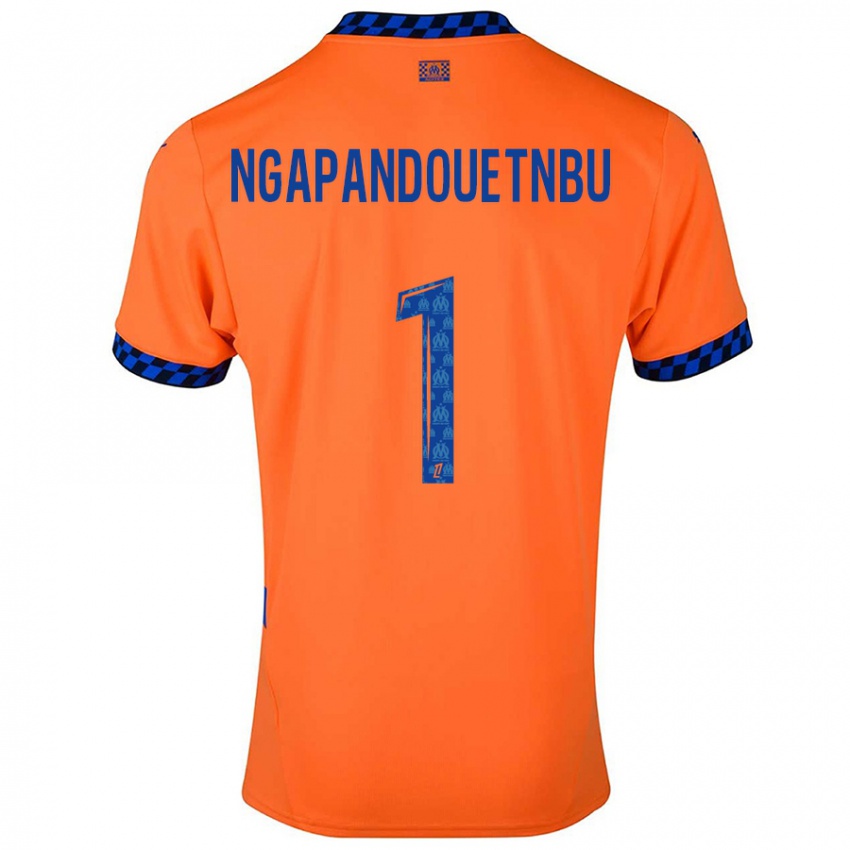 Niño Camiseta Simon Ngapandouetnbu #1 Naranja Azul Oscuro Equipación Tercera 2024/25 La Camisa Argentina