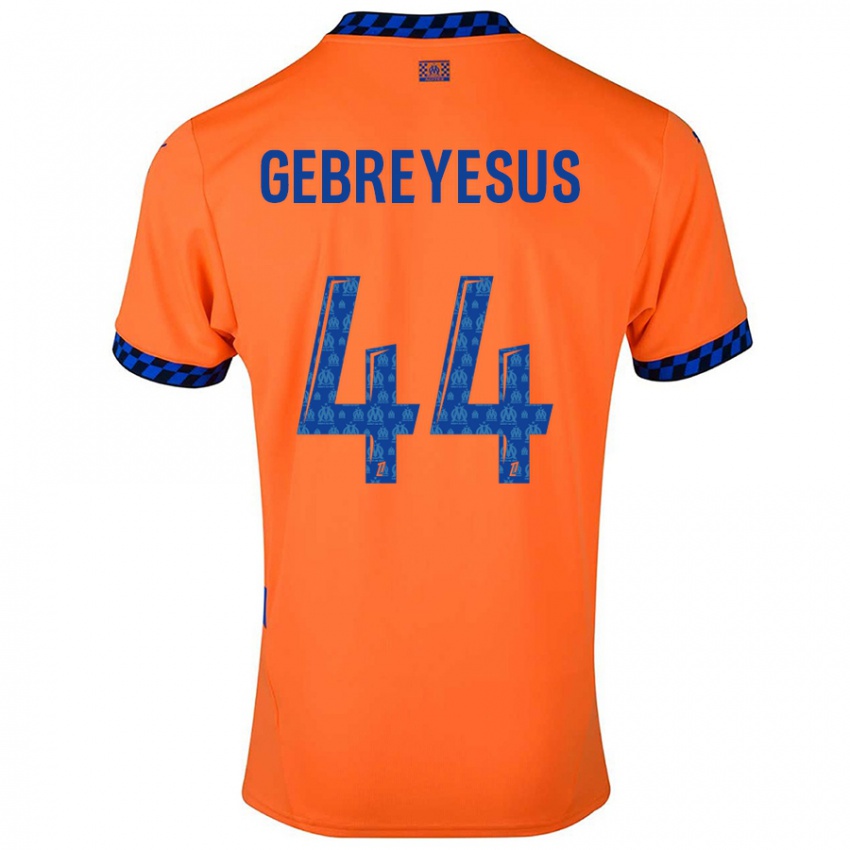 Niño Camiseta Esey Gebreyesus #44 Naranja Azul Oscuro Equipación Tercera 2024/25 La Camisa Argentina