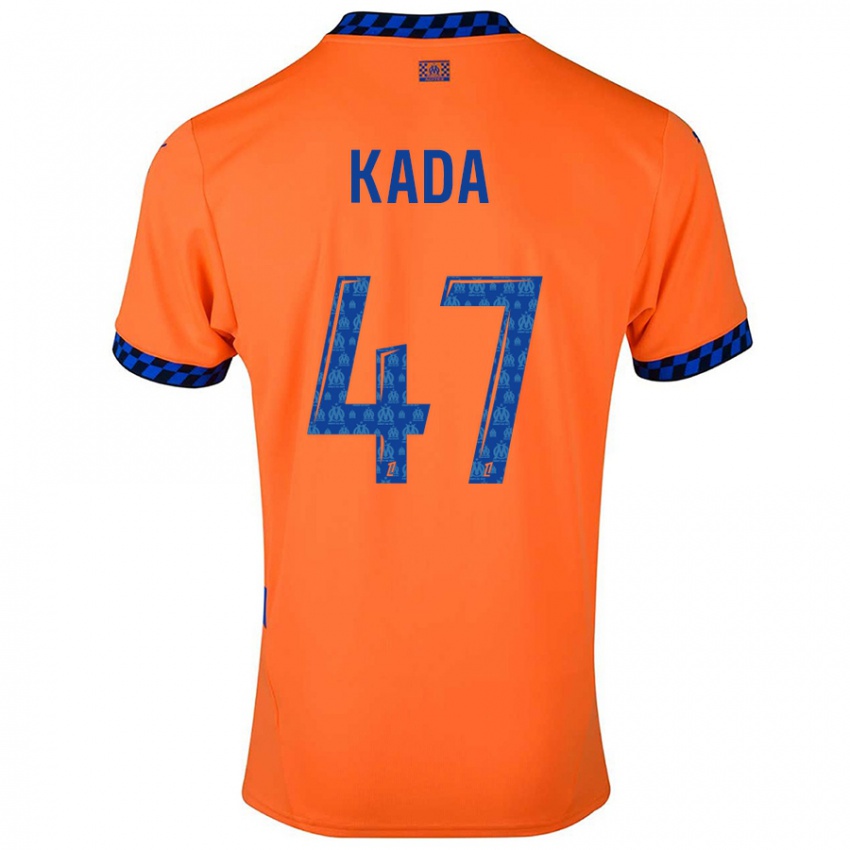 Niño Camiseta Joakim Kada #47 Naranja Azul Oscuro Equipación Tercera 2024/25 La Camisa Argentina