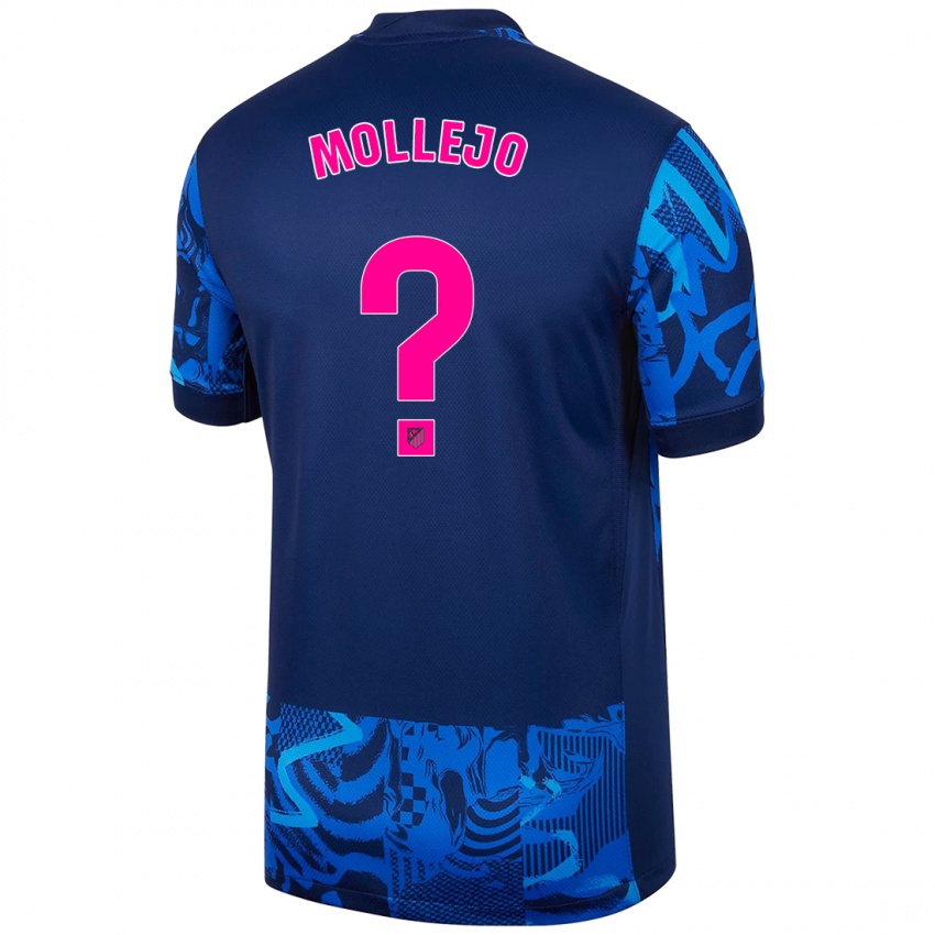 Niño Camiseta Victor Mollejo #0 Azul Real Equipación Tercera 2024/25 La Camisa Argentina