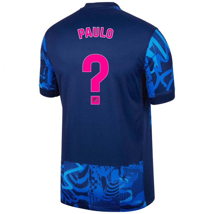 Niño Camiseta Marcos Paulo #0 Azul Real Equipación Tercera 2024/25 La Camisa Argentina