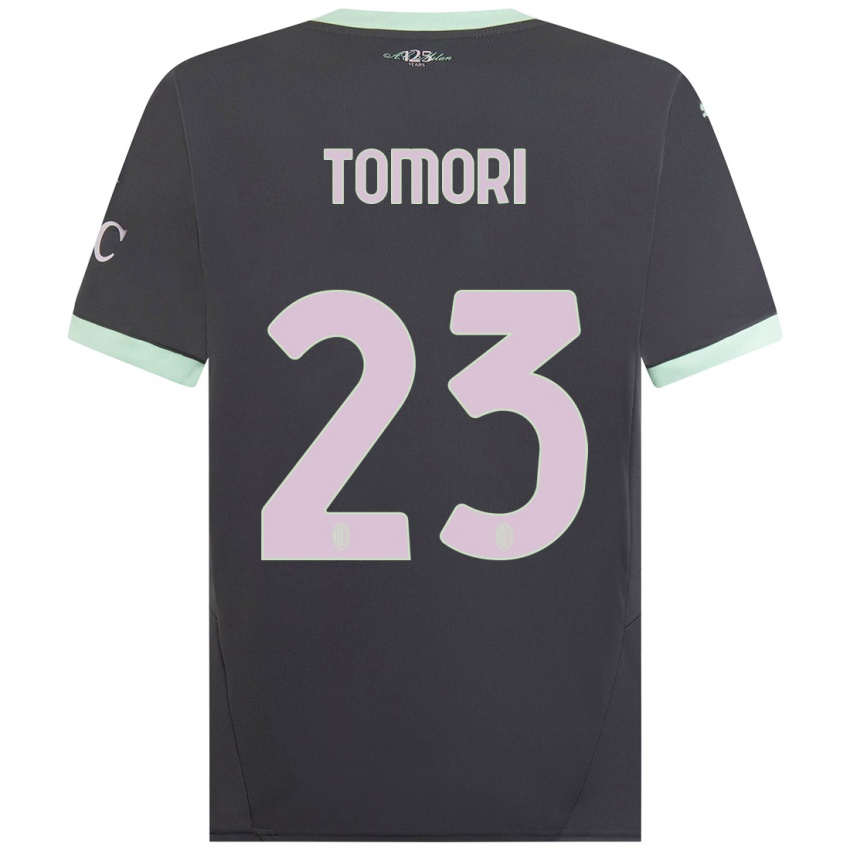 Niño Camiseta Fikayo Tomori #23 Gris Equipación Tercera 2024/25 La Camisa Argentina