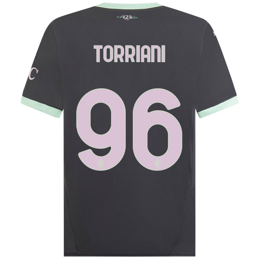 Niño Camiseta Lorenzo Torriani #96 Gris Equipación Tercera 2024/25 La Camisa Argentina