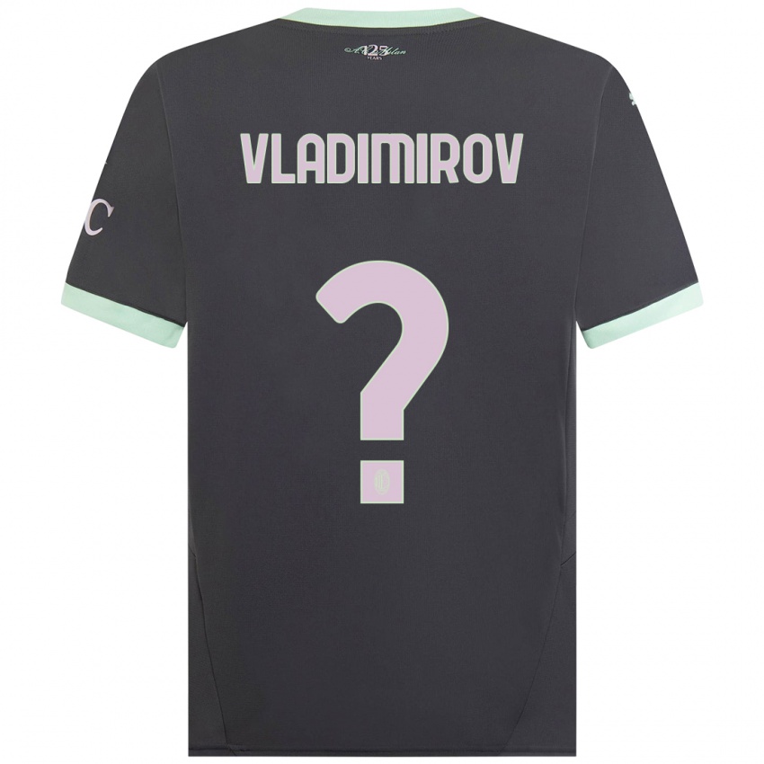 Niño Camiseta Valeri Vladimirov #0 Gris Equipación Tercera 2024/25 La Camisa Argentina