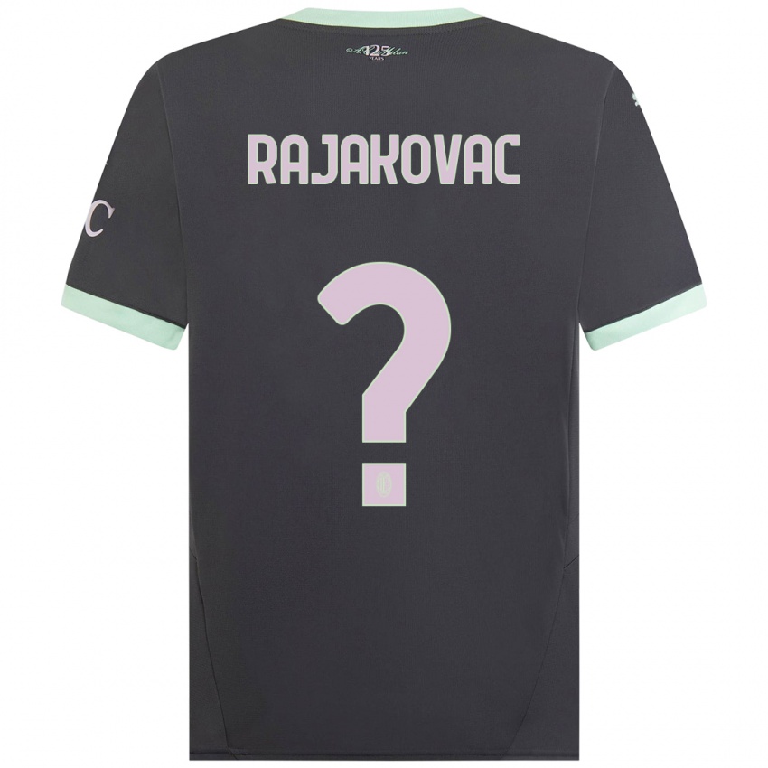 Niño Camiseta Mihajlo Rajakovac #0 Gris Equipación Tercera 2024/25 La Camisa Argentina