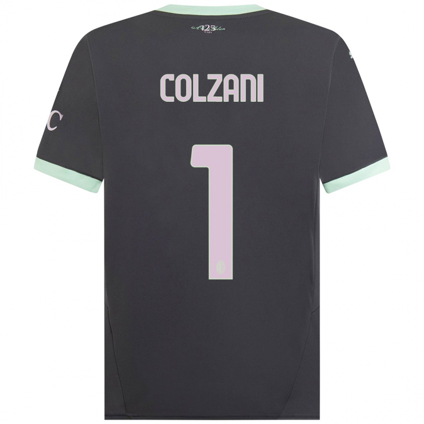 Niño Camiseta Edoardo Colzani #1 Gris Equipación Tercera 2024/25 La Camisa Argentina