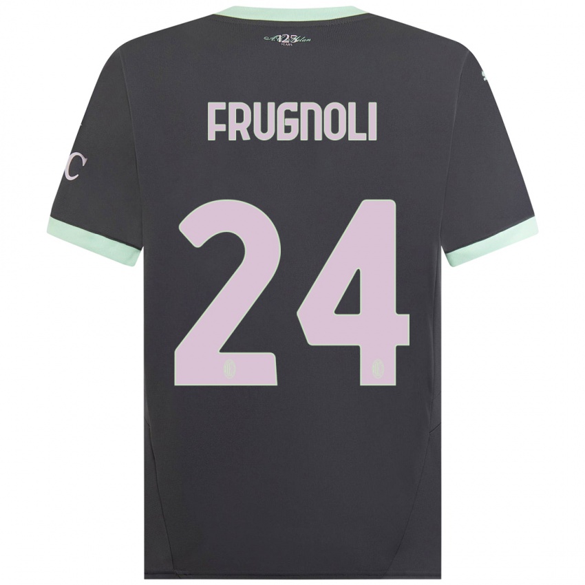 Niño Camiseta Leonardo Frugnoli #24 Gris Equipación Tercera 2024/25 La Camisa Argentina