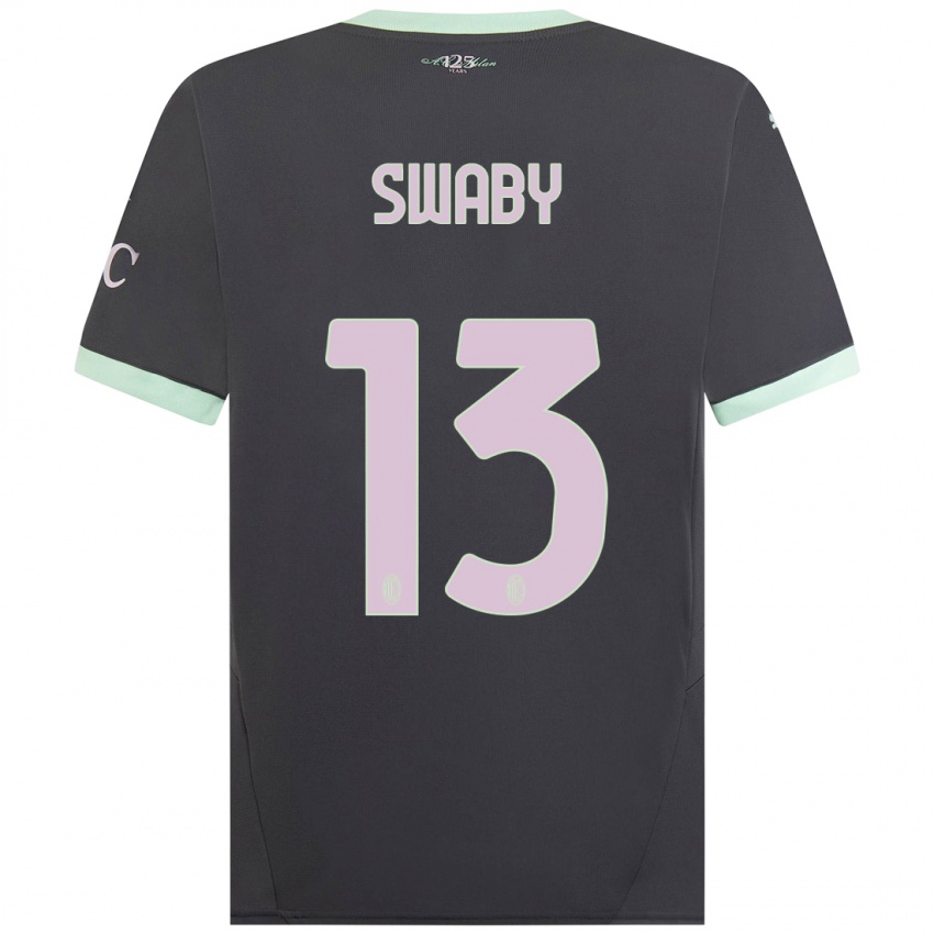 Niño Camiseta Allyson Swaby #13 Gris Equipación Tercera 2024/25 La Camisa Argentina