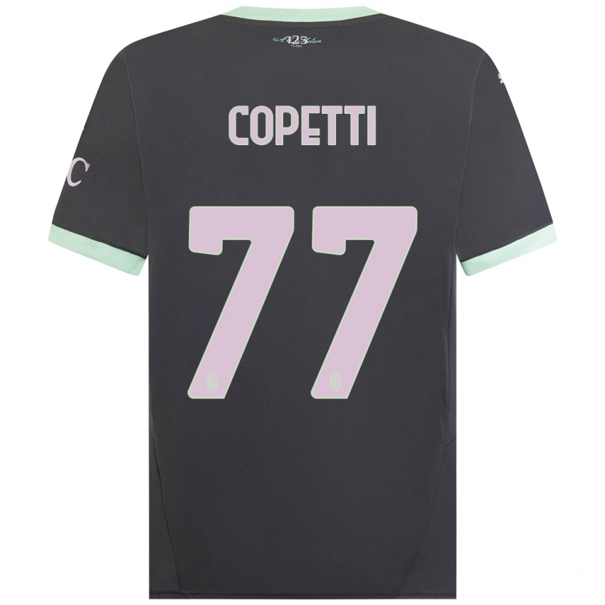 Niño Camiseta Matilde Copetti #77 Gris Equipación Tercera 2024/25 La Camisa Argentina