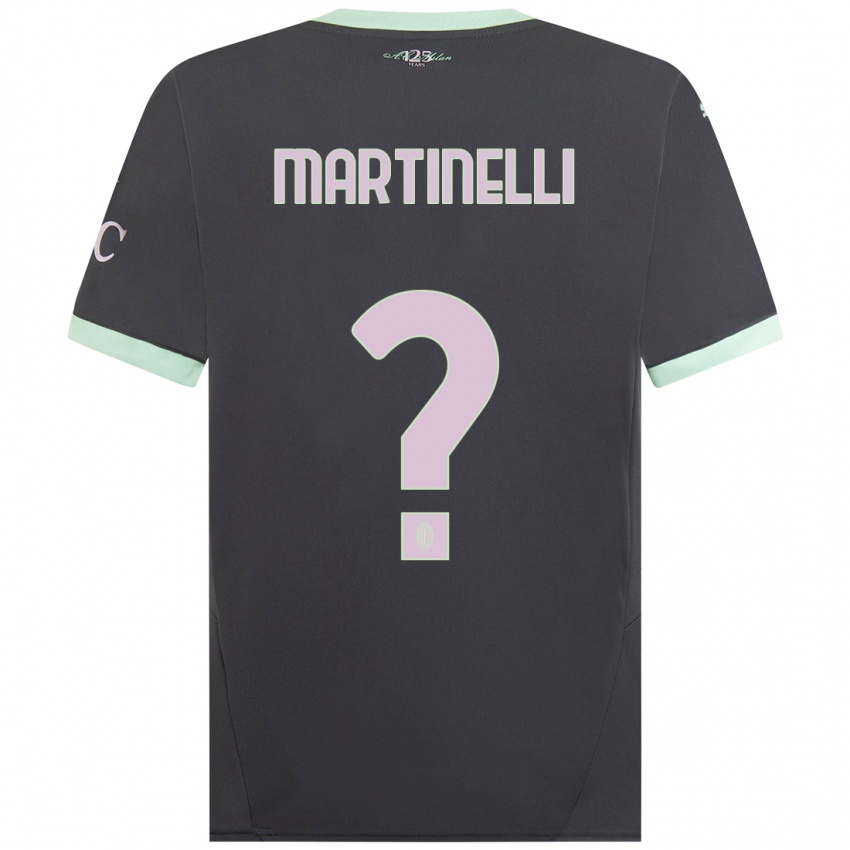 Niño Camiseta Riccardo Martinelli #0 Gris Equipación Tercera 2024/25 La Camisa Argentina