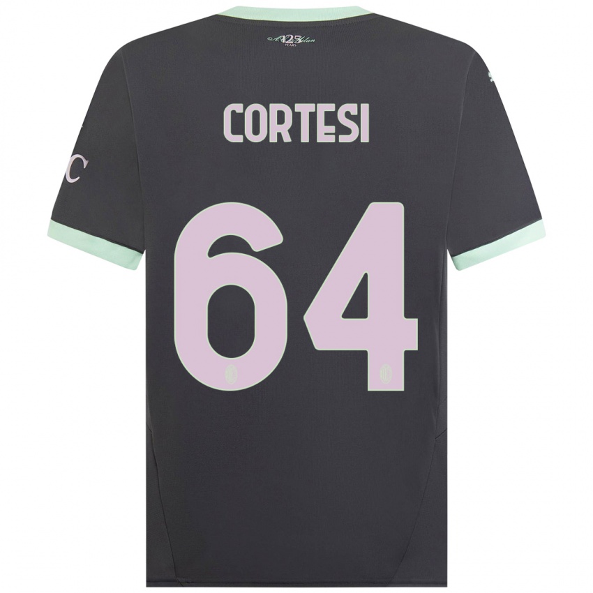 Niño Camiseta Selena Cortesi #64 Gris Equipación Tercera 2024/25 La Camisa Argentina