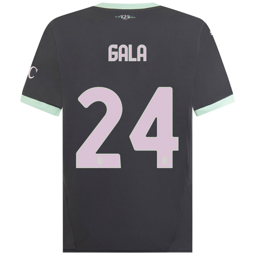 Niño Camiseta Antonio Gala #24 Gris Equipación Tercera 2024/25 La Camisa Argentina