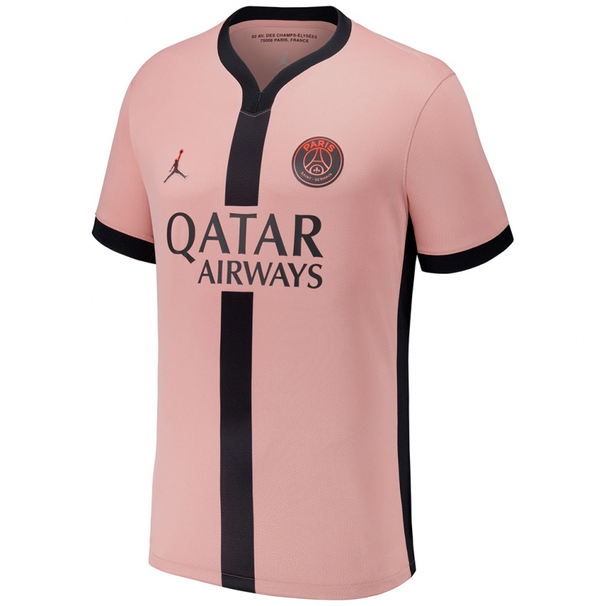 Niño Camiseta Bryan Francillonne #0 Rosa Óxido Equipación Tercera 2024/25 La Camisa Argentina