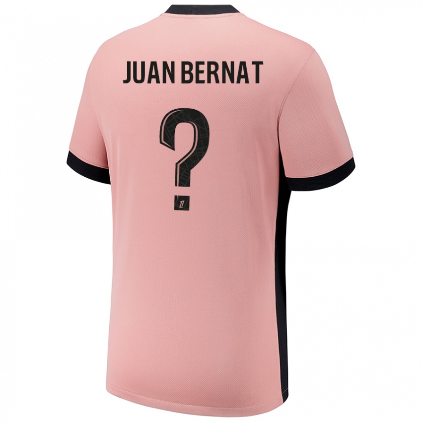 Niño Camiseta Juan Bernat #0 Rosa Óxido Equipación Tercera 2024/25 La Camisa Argentina