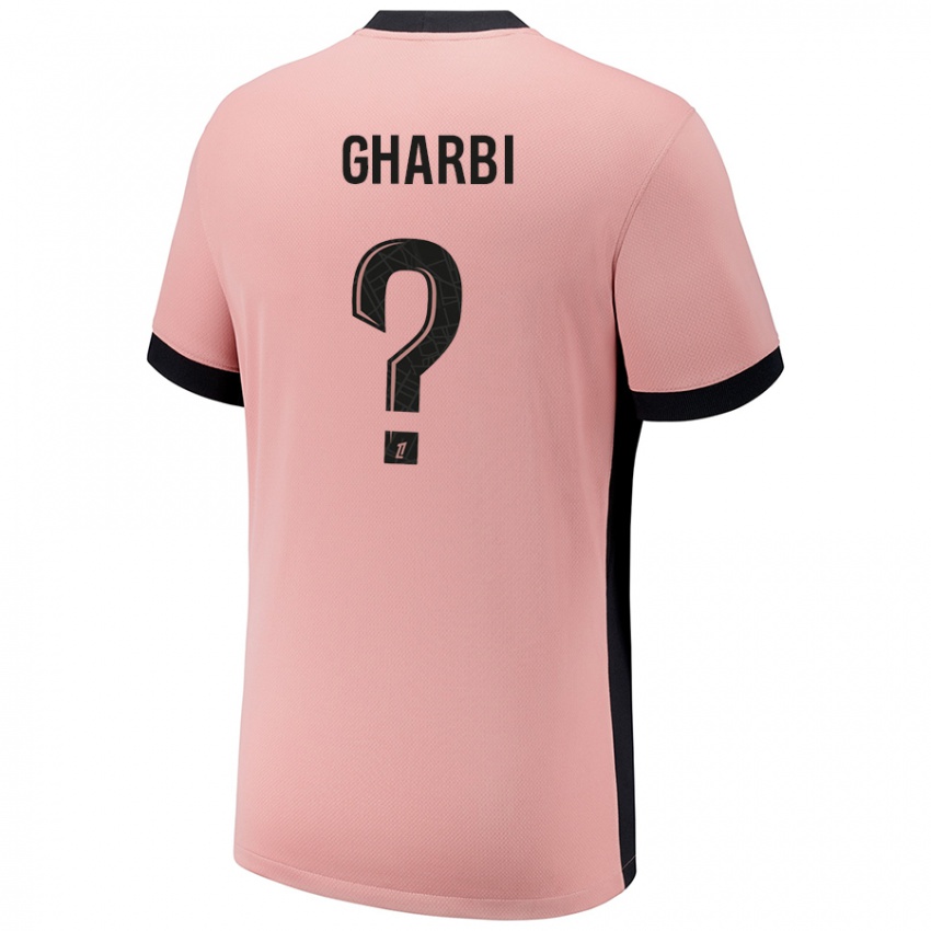 Niño Camiseta Ismael Gharbi #0 Rosa Óxido Equipación Tercera 2024/25 La Camisa Argentina