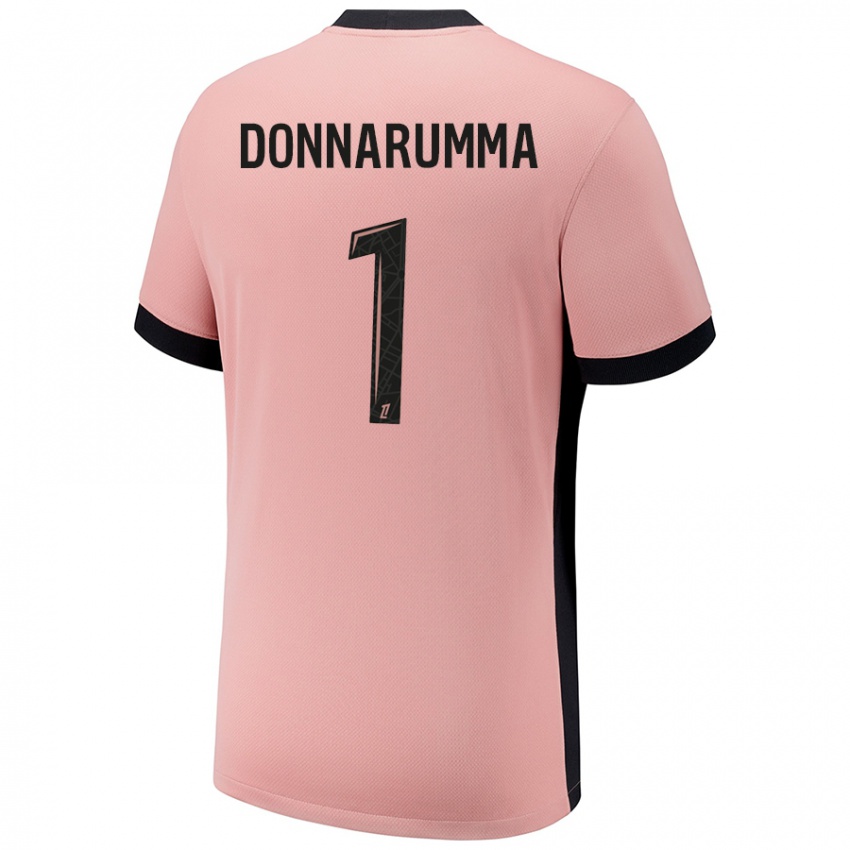 Niño Camiseta Gianluigi Donnarumma #1 Rosa Óxido Equipación Tercera 2024/25 La Camisa Argentina