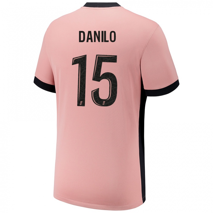 Niño Camiseta Danilo Pereira #15 Rosa Óxido Equipación Tercera 2024/25 La Camisa Argentina