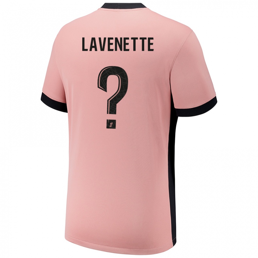 Niño Camiseta Mathias Lavenette #0 Rosa Óxido Equipación Tercera 2024/25 La Camisa Argentina