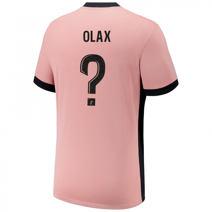 Niño Camiseta Djamy Olax #0 Rosa Óxido Equipación Tercera 2024/25 La Camisa Argentina