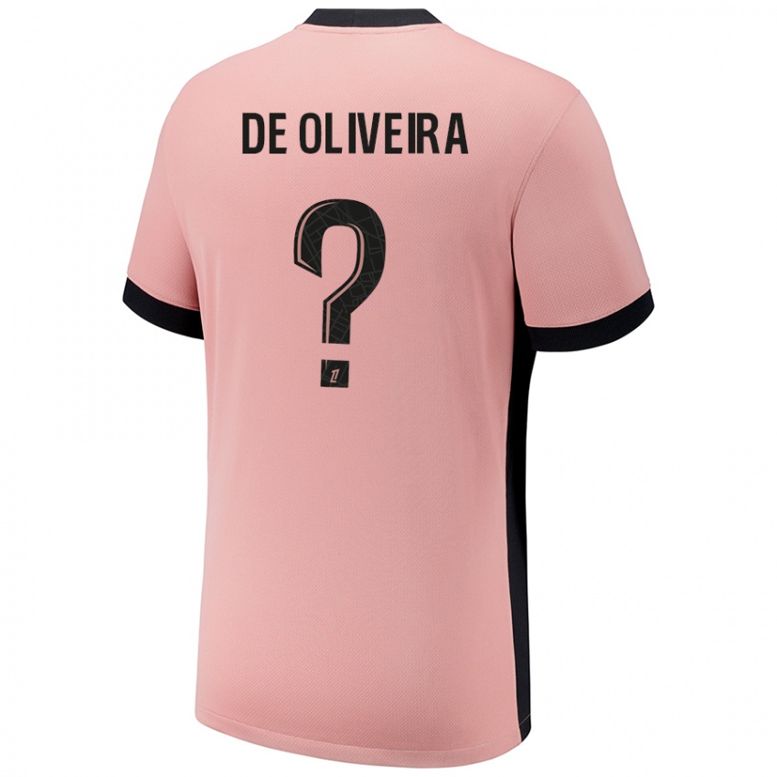 Niño Camiseta Mathieu De Oliveira #0 Rosa Óxido Equipación Tercera 2024/25 La Camisa Argentina