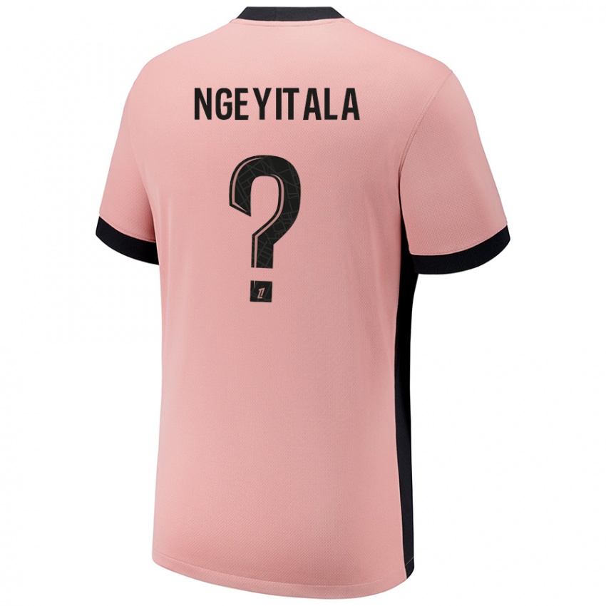 Niño Camiseta Aurélien Ngeyitala #0 Rosa Óxido Equipación Tercera 2024/25 La Camisa Argentina