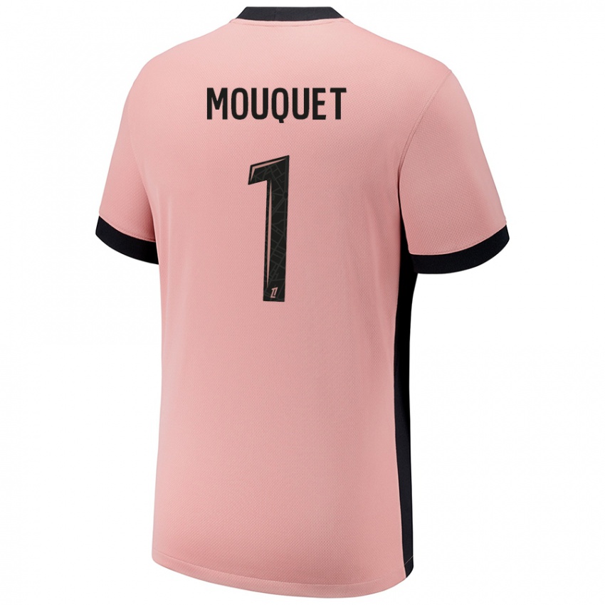 Niño Camiseta Louis Mouquet #1 Rosa Óxido Equipación Tercera 2024/25 La Camisa Argentina