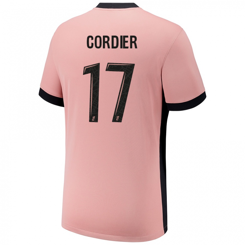 Niño Camiseta Thomas Cordier #17 Rosa Óxido Equipación Tercera 2024/25 La Camisa Argentina