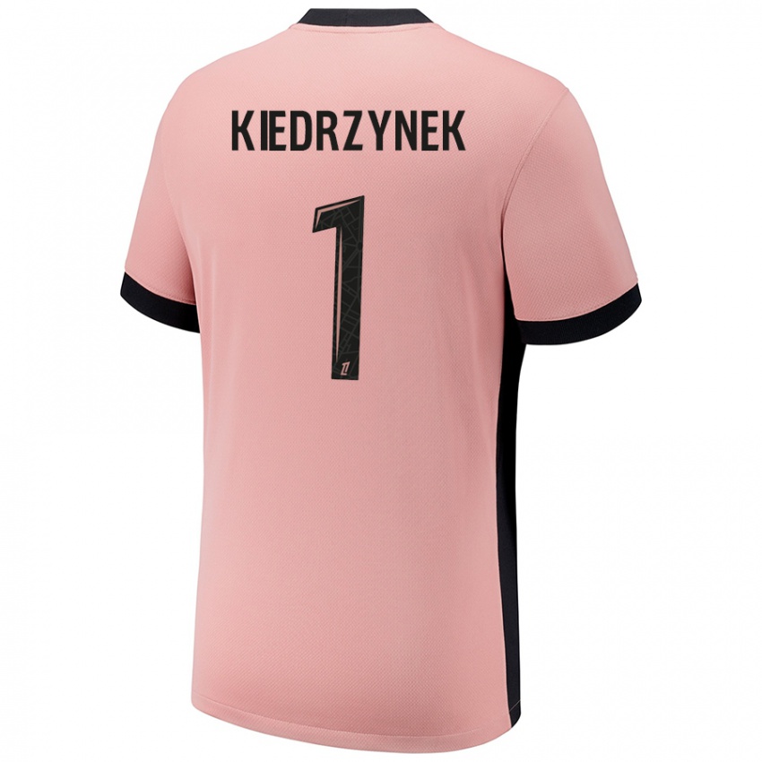 Niño Camiseta Katarzyna Kiedrzynek #1 Rosa Óxido Equipación Tercera 2024/25 La Camisa Argentina