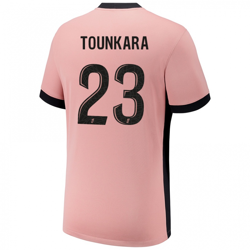 Niño Camiseta Aïssatou Tounkara #23 Rosa Óxido Equipación Tercera 2024/25 La Camisa Argentina