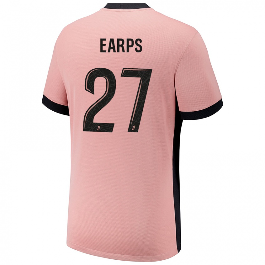 Niño Camiseta Mary Earps #27 Rosa Óxido Equipación Tercera 2024/25 La Camisa Argentina