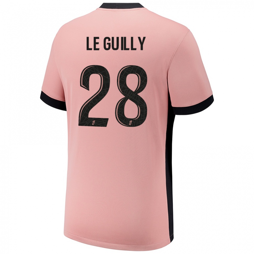 Niño Camiseta Jade Le Guilly #28 Rosa Óxido Equipación Tercera 2024/25 La Camisa Argentina