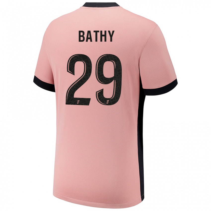 Niño Camiseta Griedge Mbock Bathy #29 Rosa Óxido Equipación Tercera 2024/25 La Camisa Argentina