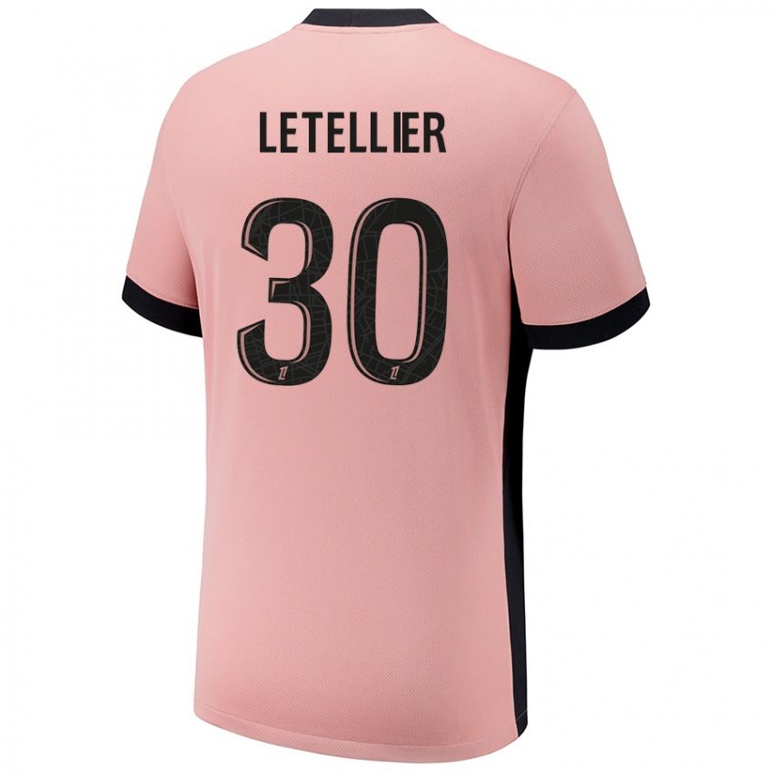 Niño Camiseta Alexandre Letellier #30 Rosa Óxido Equipación Tercera 2024/25 La Camisa Argentina