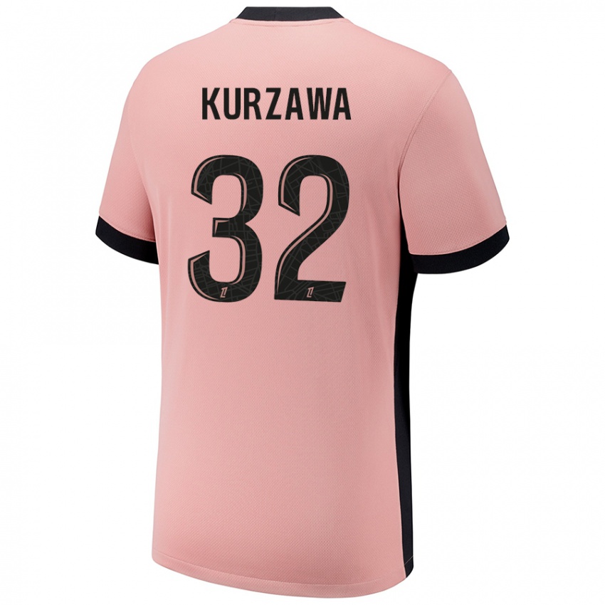 Niño Camiseta Layvin Kurzawa #32 Rosa Óxido Equipación Tercera 2024/25 La Camisa Argentina