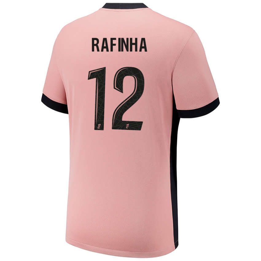 Niño Camiseta Rafinha #12 Rosa Óxido Equipación Tercera 2024/25 La Camisa Argentina