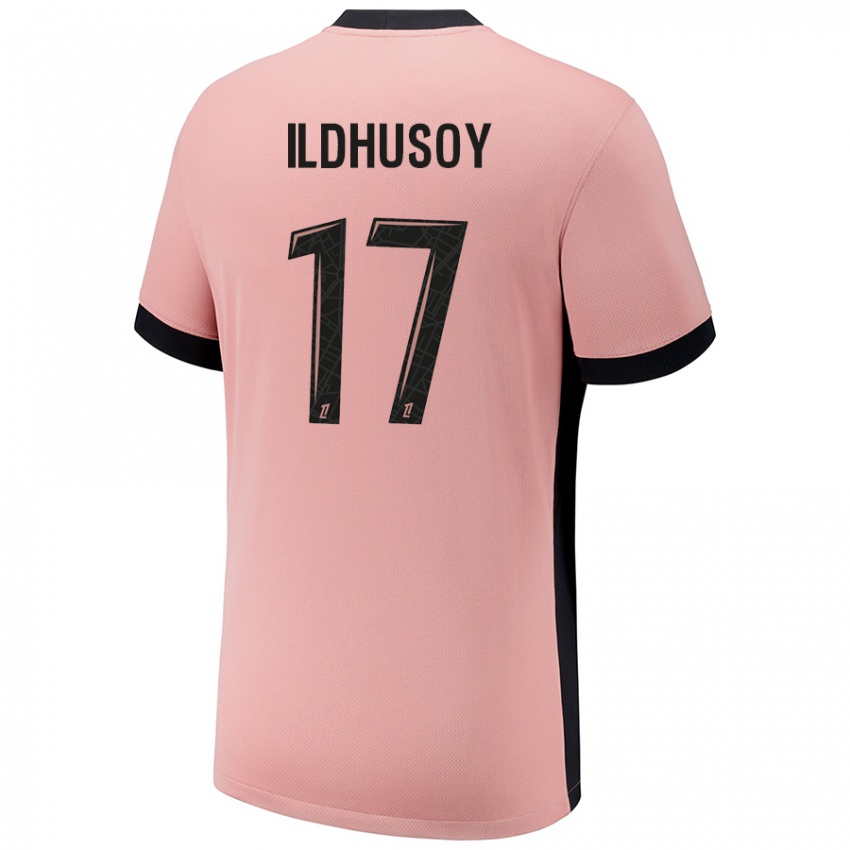 Niño Camiseta Celin Bizet Ildhusoy #17 Rosa Óxido Equipación Tercera 2024/25 La Camisa Argentina